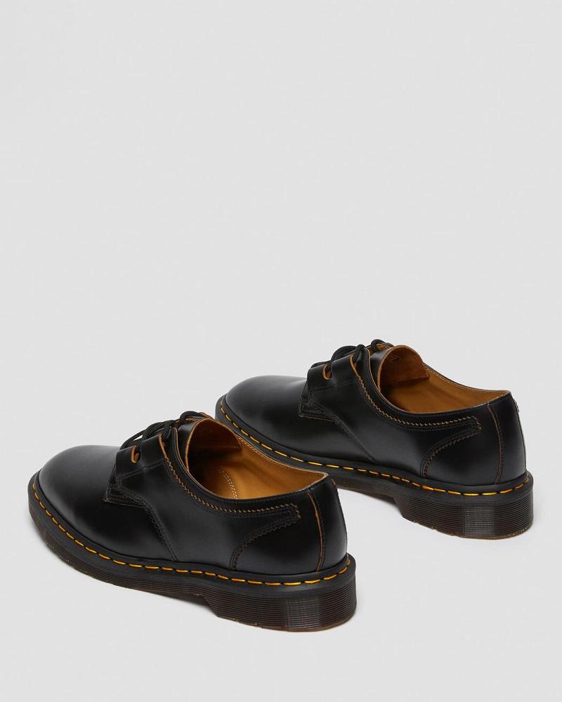 Dr Martens 1461 Ghillie Læder Oxford Sko Dame Sort | DK 347RVD